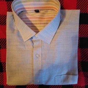 Cotton Linen For Men's Long Sleeve Soft Comfortable Dress Shirt